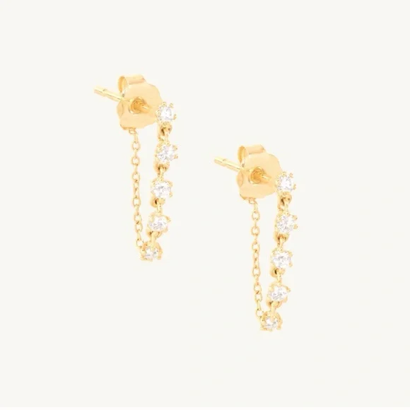 Catbird Gold Comet Diamond Earring (Single) - Picture 3 of 6